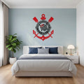 Escudo Do Corinthians 50x63 Cm Alta Resolução Vermelho