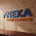 Logo Em Alto Relevo Pvc 20mm Letreiro Fachada 1,20m Cor A Combinar