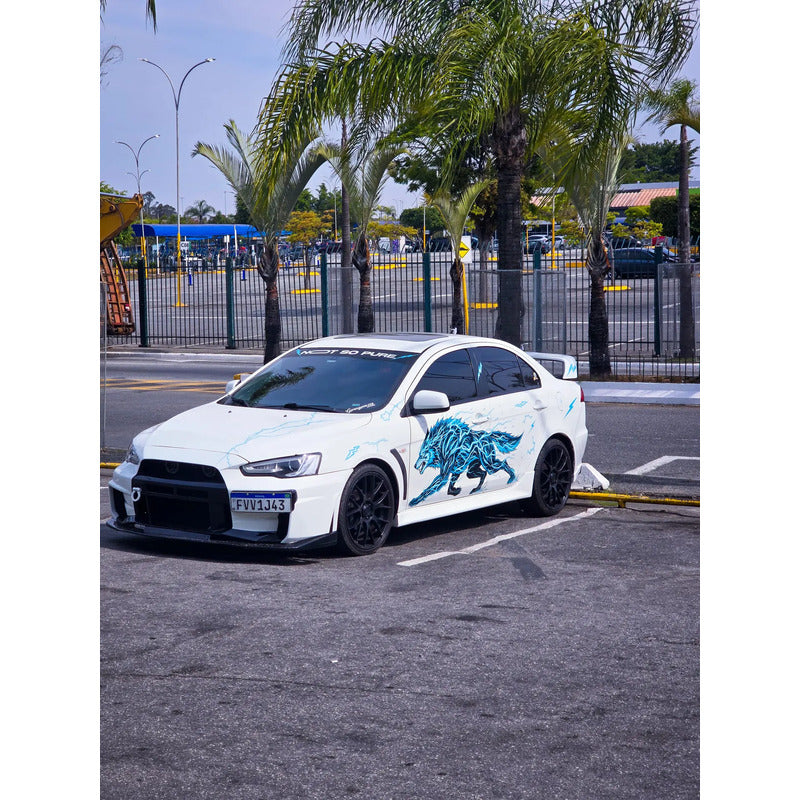 Adesivo Carro Tuning Dragão Japonês 189x70cm - Poder E Arte