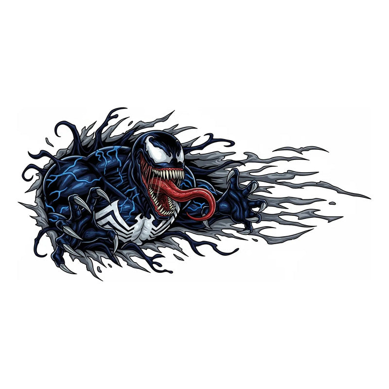 Adesivo Lateral Carro Venom Bleach Lobo 189x70cm