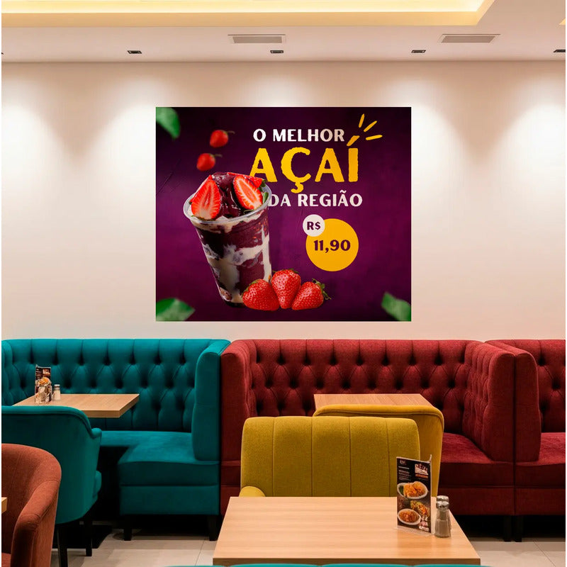 Adesivo De Açaí Gigante 140cm - Destaque Seu Produto E Venda