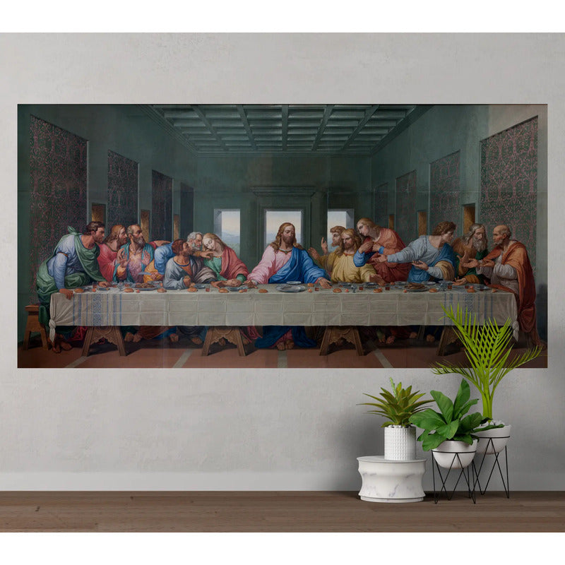 Adesivo Última Ceia 215x115cm - Jesus E Os Doze Discípulos