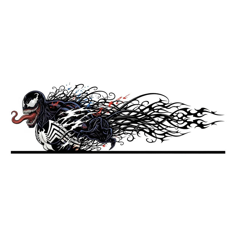 Adesivo Lateral Carro Venom Bleach Lobo 189x70cm