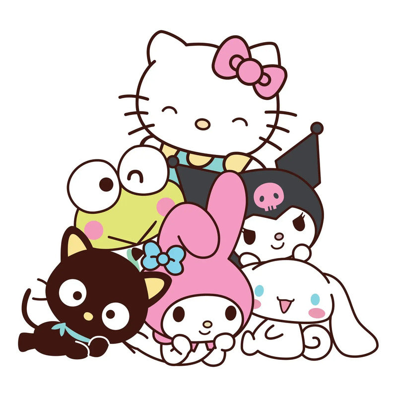 Adesivo Kuromi Sanrio 140x120cm - Altissima Resolução Kuromi Sanrio