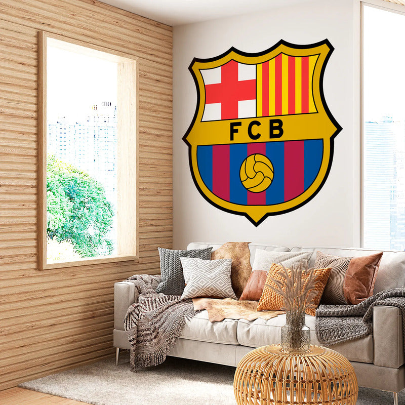 Adesivo Barcelona Gigante 120x118cm - Paixão Do Barça Barcelona - Paixão Culé