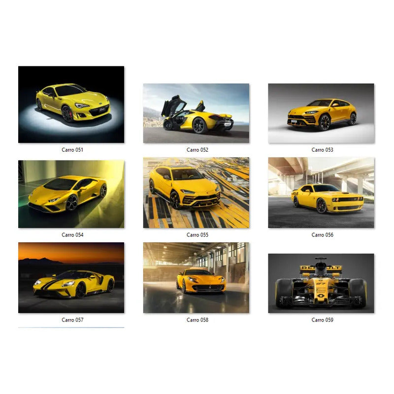 Adesivo De Supercarros Gigante 180x120cm - Visual Imponente