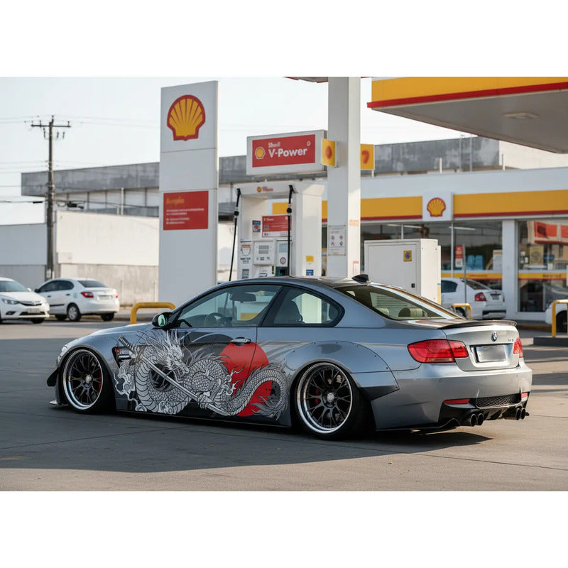 Adesivo Carro Tuning Dragão Japonês 189x70cm - Poder E Arte