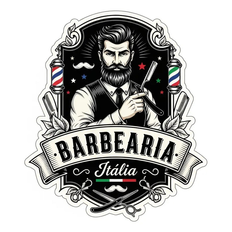 Adesivo Barbearia Gigante 140cm - Diversos Modelos