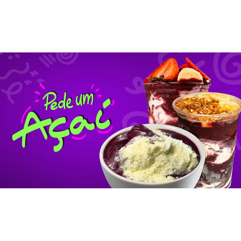 Adesivo De Açaí Gigante 140cm - Destaque Seu Produto E Venda