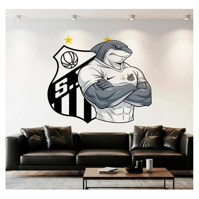 Adesivo Gigante Mascote Santos Fc 141x120cm Mascote Santos 141x120cm