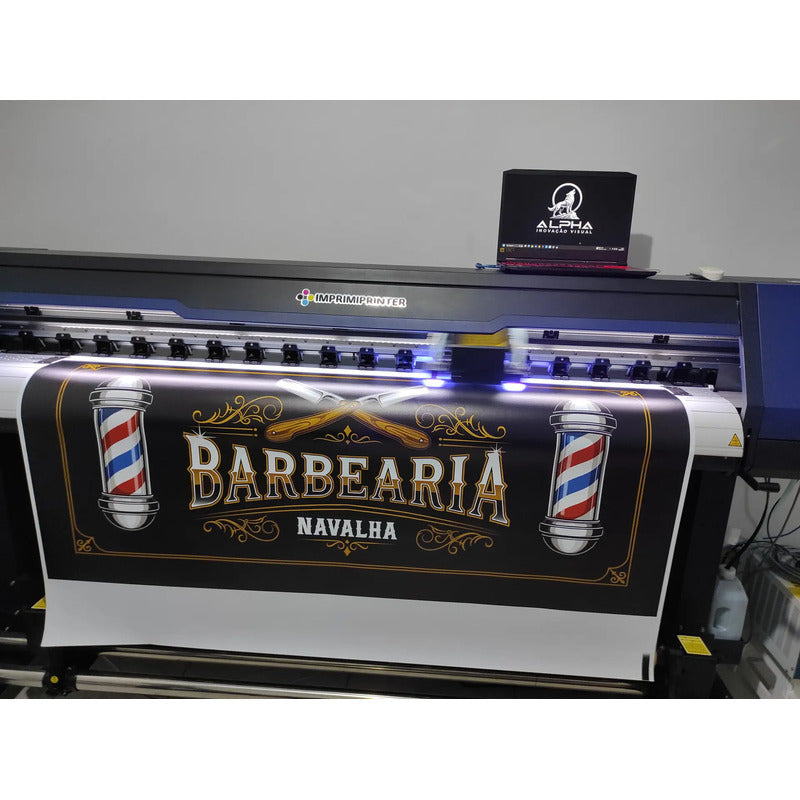 Banner Barbearia 150cm - Inclua Sua Marca E Whatsapp Grátis