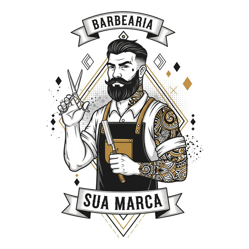 Adesivo Barbearia Gigante 140cm - Diversos Modelos
