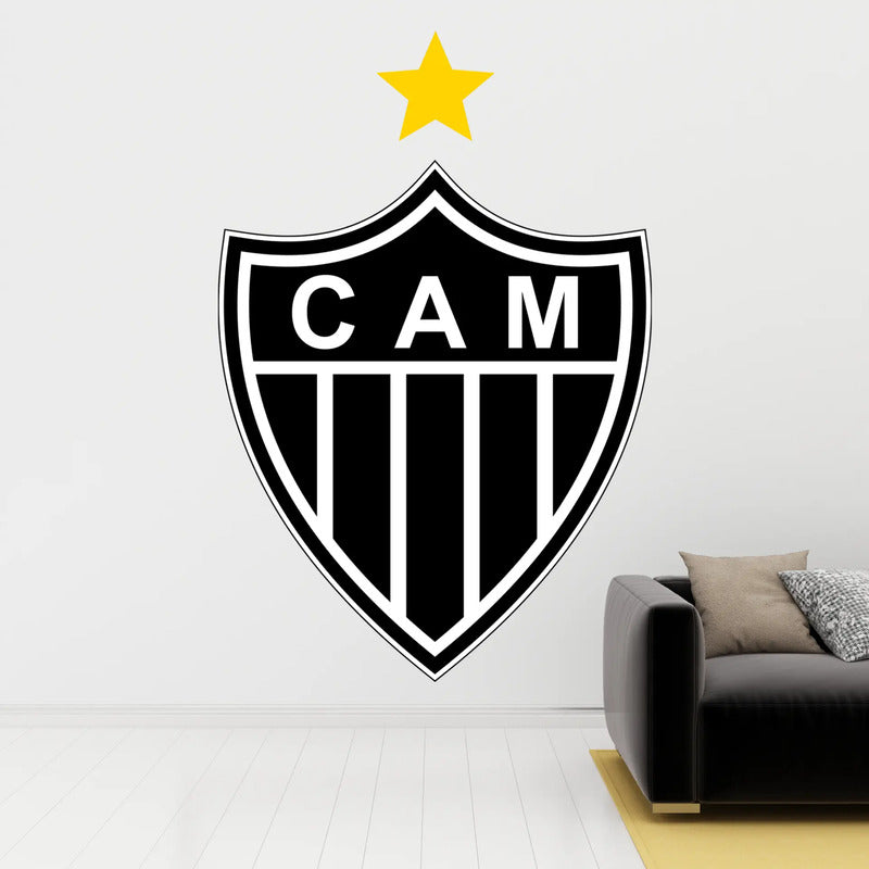 Adesivo Atlético Mineiro Gigante 140x93cm - A Força Do Galo Adesivo Do Clube Atlético Mineiro - Galo