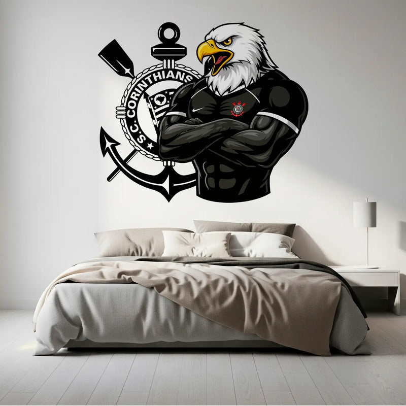 Adesivo Corinthians Gavião - Lançamento Exclusivo 131x120 Cm