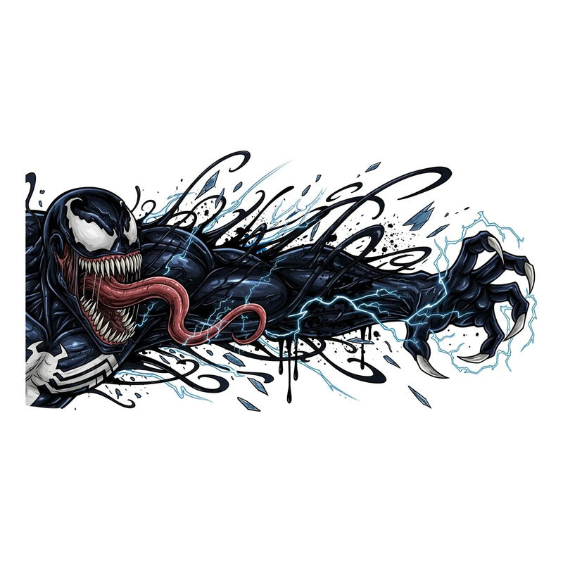 Adesivo Lateral Carro Venom Bleach Lobo 189x70cm