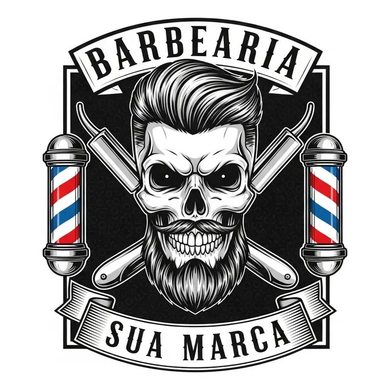 Adesivo Barbearia Gigante 140cm - Diversos Modelos