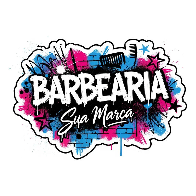 Adesivo Barbearia Gigante 140cm - Diversos Modelos