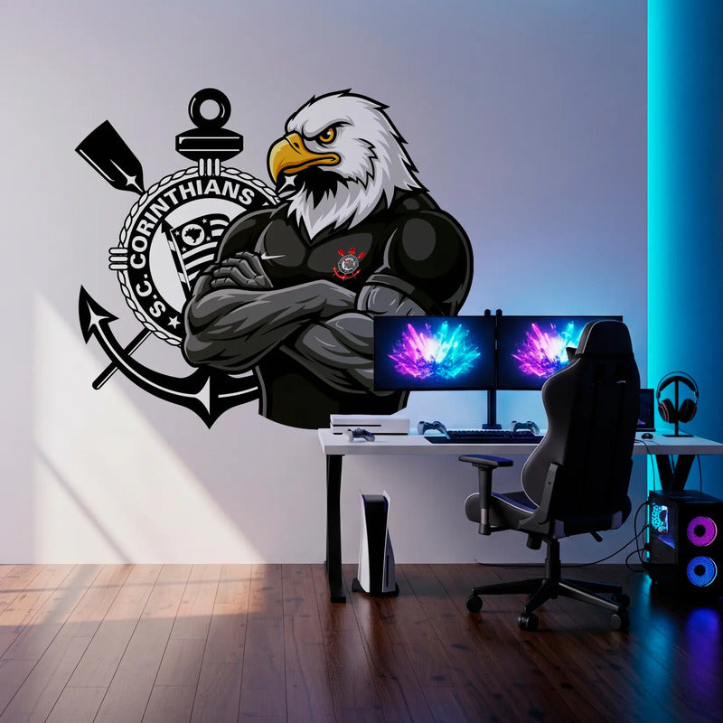 Adesivo Corinthians Gavião - Lançamento Exclusivo 131x120 Cm