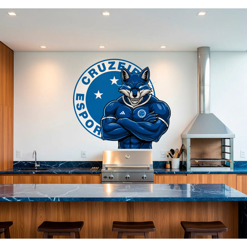 Adesivo Cruzeiro Raposa - Orgulho Celeste 130x120 Cm Cruzeiro