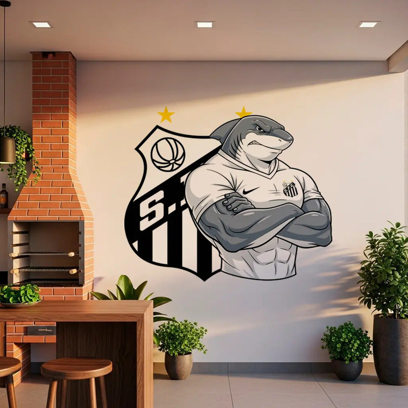 Adesivo Gigante Mascote Santos Fc 141x120cm Mascote Santos 141x120cm