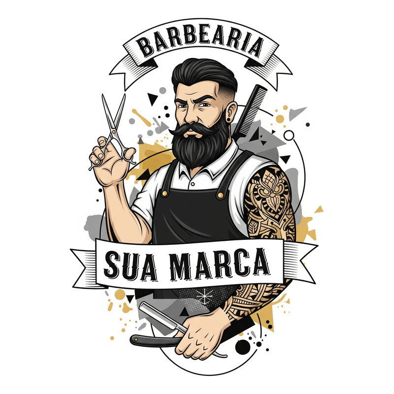 Adesivo Barbearia Gigante 140cm - Diversos Modelos