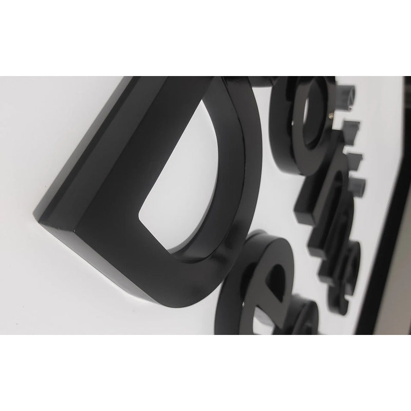 Logo Em Alto Relevo Pvc 20mm Letreiro Fachada 1,20m Cor A Combinar