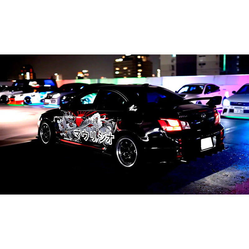 Adesivo Carro Tuning Dragão Japonês 189x70cm - Poder E Arte