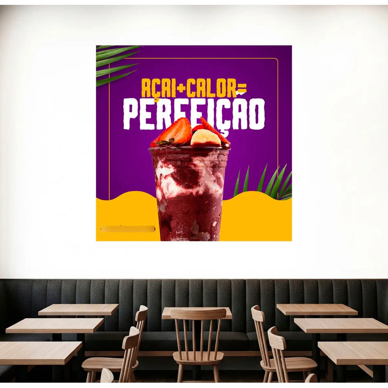 Adesivo De Açaí Gigante 140cm - Destaque Seu Produto E Venda