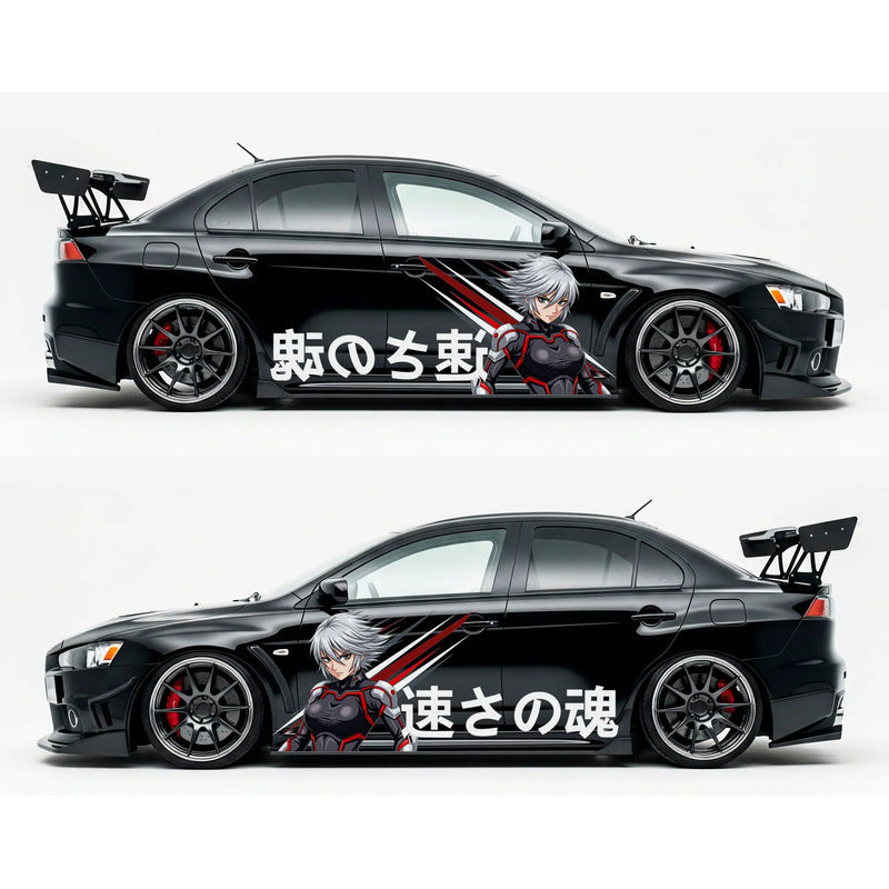 Adesivo Carro Tuning Feminino 189x70cm - Itasha Jdm