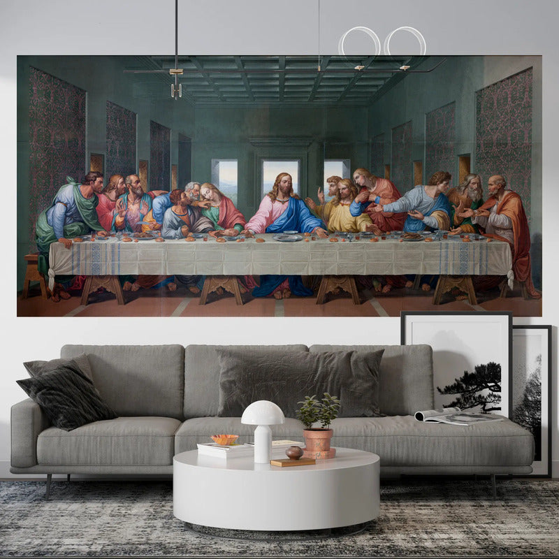 Adesivo Última Ceia 215x115cm - Jesus E Os Doze Discípulos