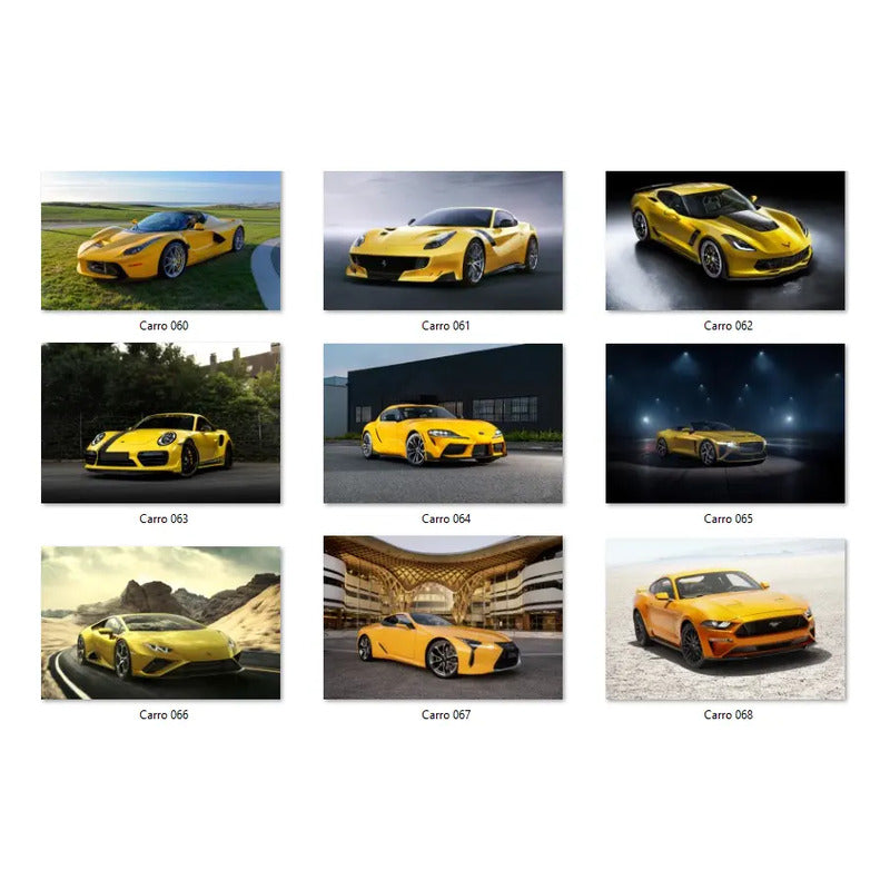 Adesivo De Supercarros Gigante 180x120cm - Visual Imponente