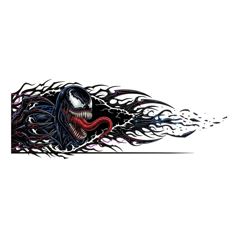 Adesivo Lateral Carro Venom Bleach Lobo 189x70cm