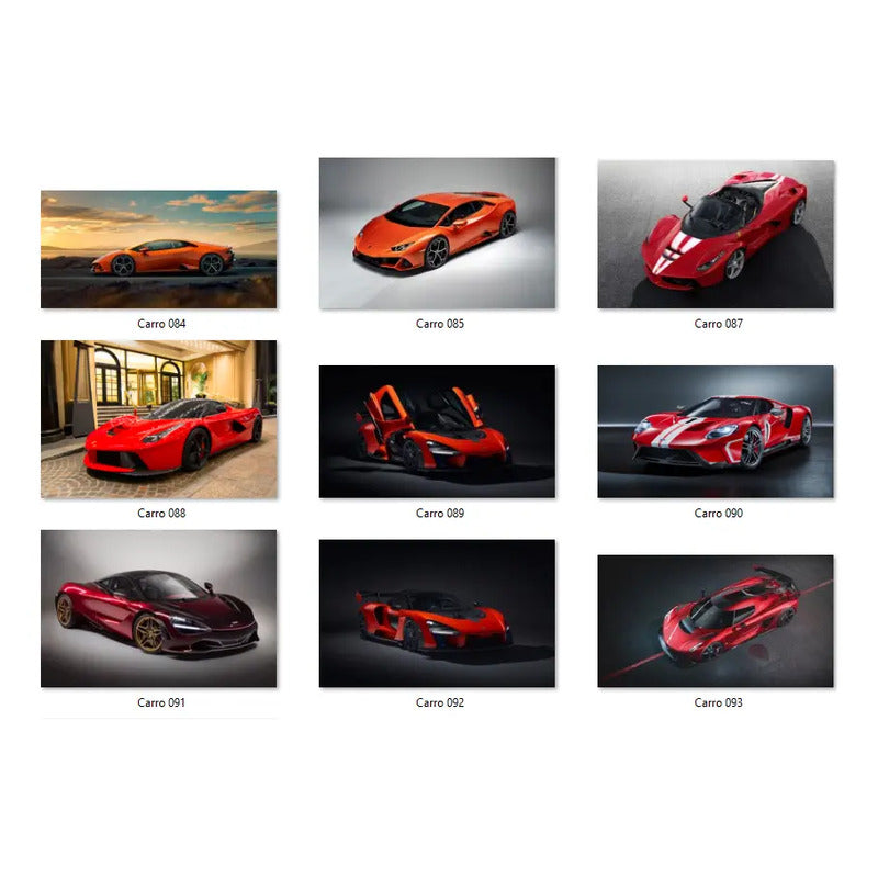 Adesivo De Supercarros Gigante 180x120cm - Visual Imponente