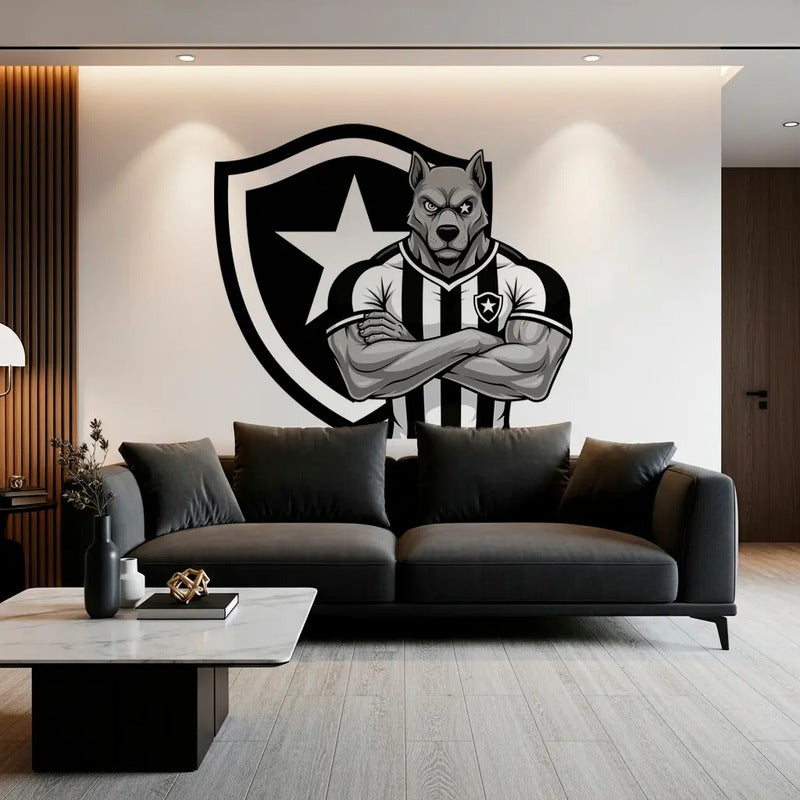 Botafogo Biriba 136x120 - Adesivo De Parede Imponente Mascote Do Botafogo
