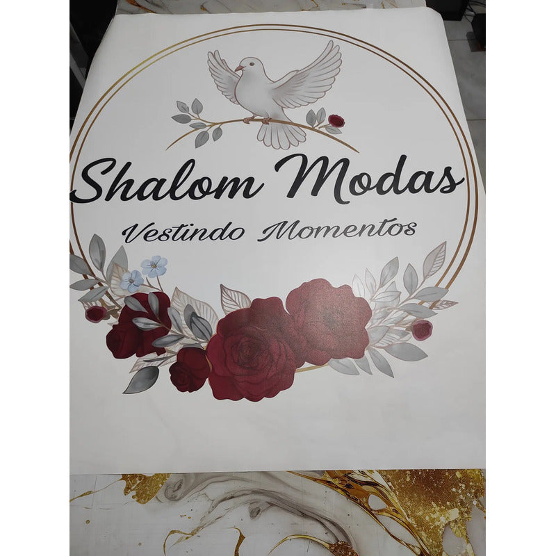 Adesivo Personalizado 120x120 Cm - Envie Sua Logo Ou Arte...