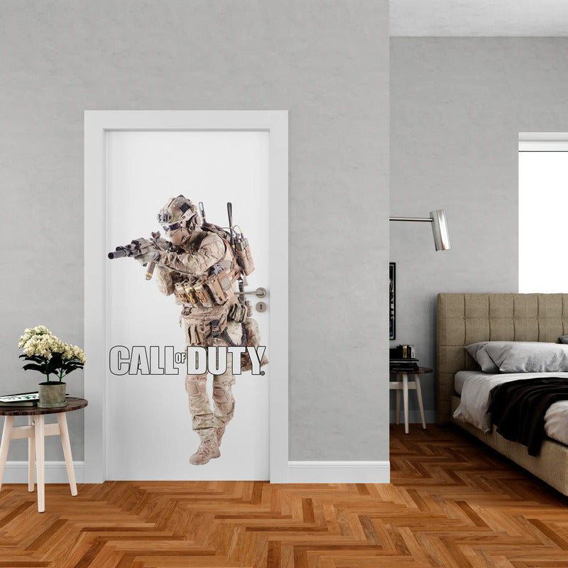 Adesivo De Porta Call Of Duty - Mostre Sua Paixão Pelo Cod