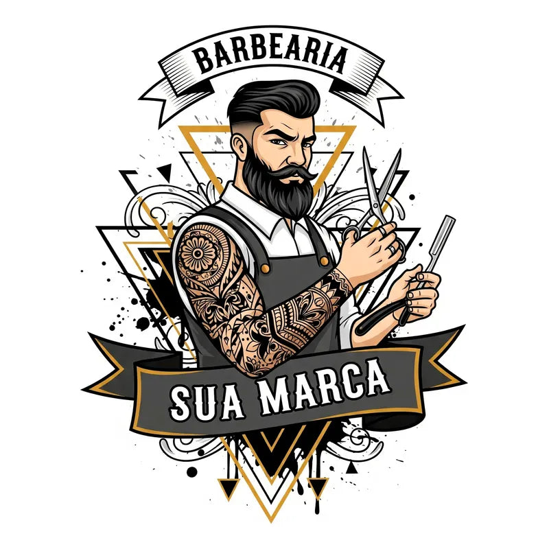 Adesivo Barbearia Gigante 140cm - Diversos Modelos