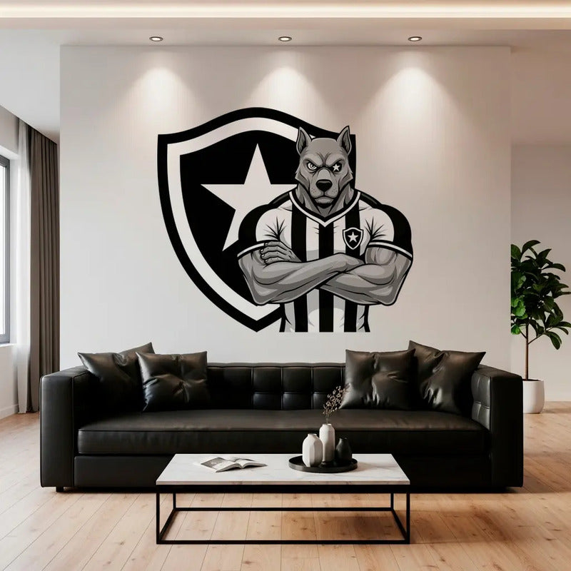 Botafogo Biriba 136x120 - Adesivo De Parede Imponente Mascote Do Botafogo