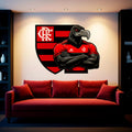 Adesivo Flamengo Urubu - Paixão E Raça Em 156x120 Cm
