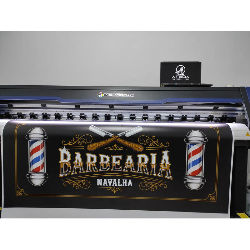 Banner Barbearia 150cm - Inclua Sua Marca E Whatsapp Grátis