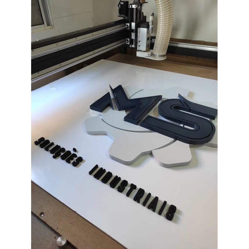 Logo Pvc 20mm Alto Relevo 300 Cm Para Fachada Logo Em Alto Relevo 20mm Pvc