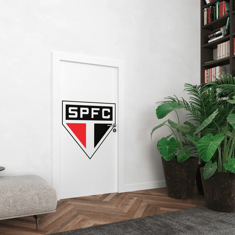 Adesivo De Porta São Paulo - Vista Seu Espaço De Tricolor Adesivo De Porta São Paulo A Força Do Tricolor