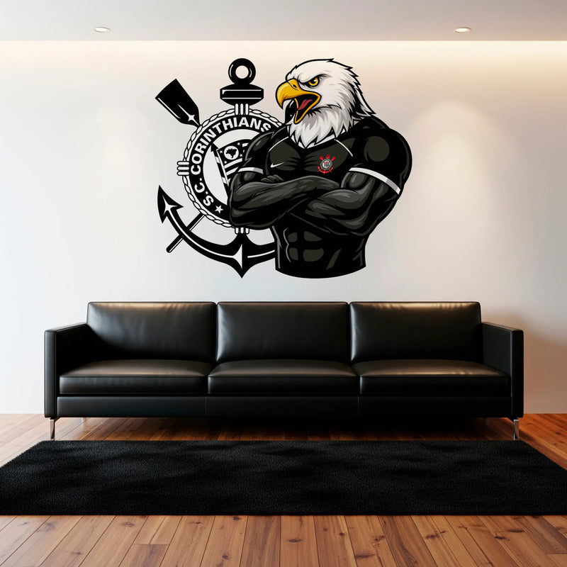 Adesivo Corinthians Gavião - Lançamento Exclusivo 131x120 Cm