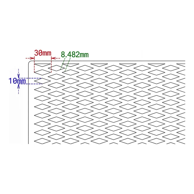 Tela Grade Universal Hex Mk3 100x25cm Preta Preta