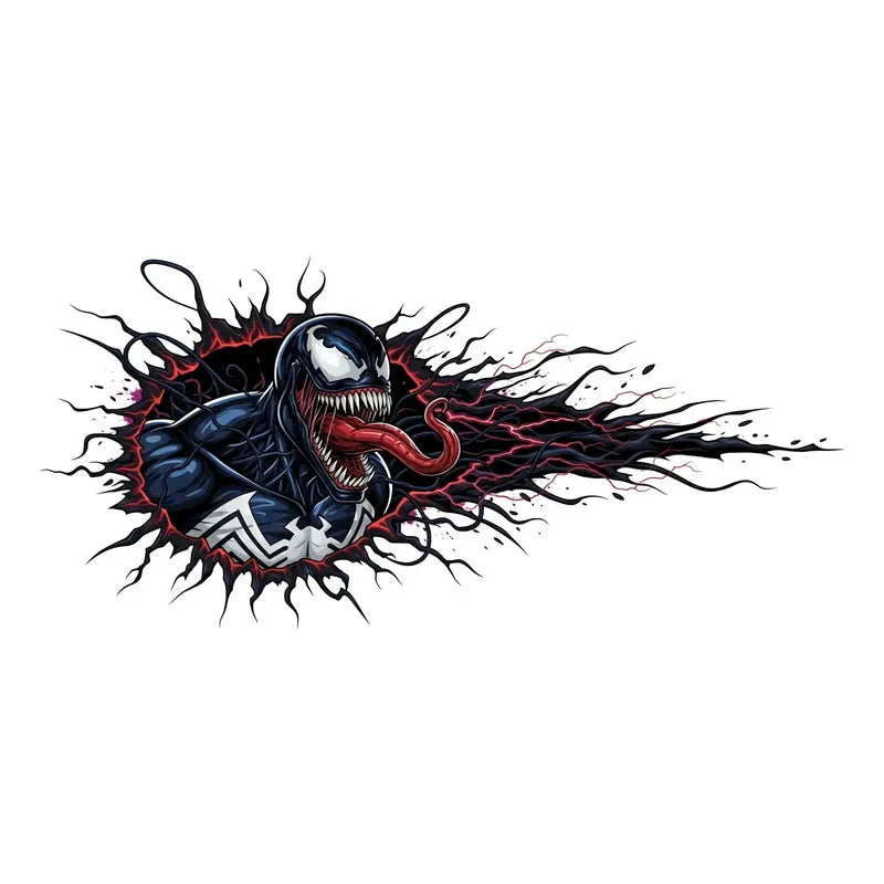 Adesivo Lateral Carro Venom Bleach Lobo 189x70cm