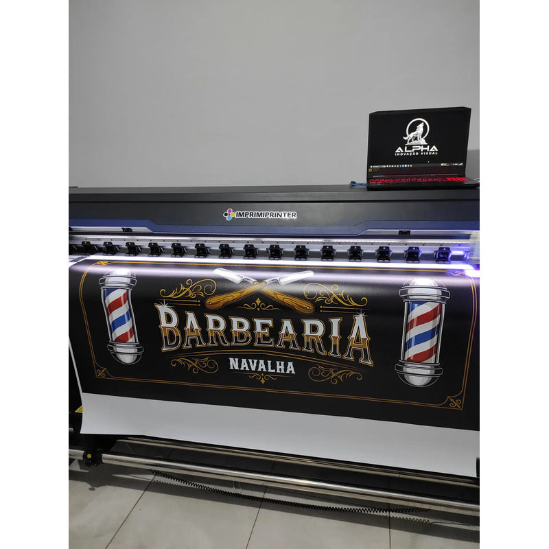 Banner Barbearia 150cm - Inclua Sua Marca E Whatsapp Grátis