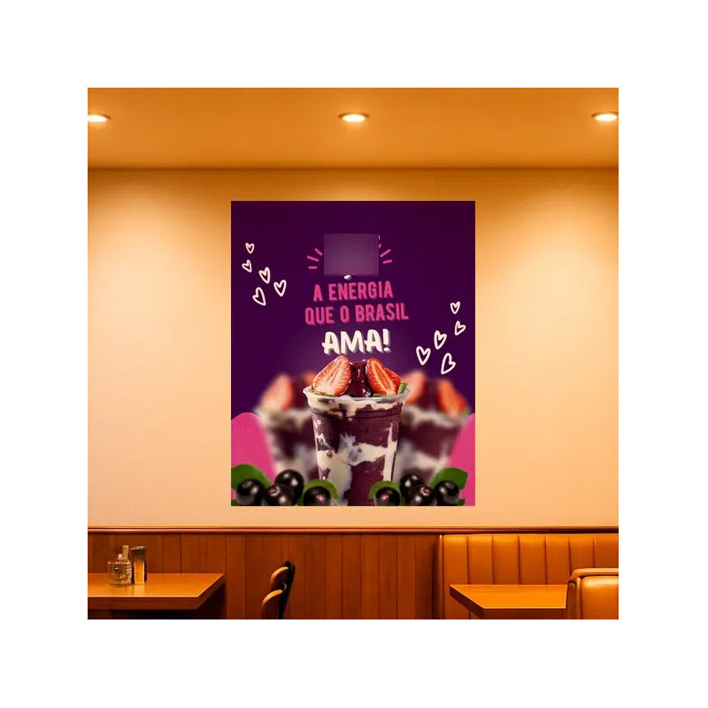 Adesivo De Açaí Gigante 140cm - Destaque Seu Produto E Venda