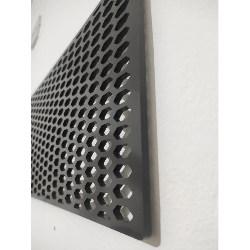 Tela Grade Colmeia Automotiva Mk1 Universal 150x30 Cm Preta