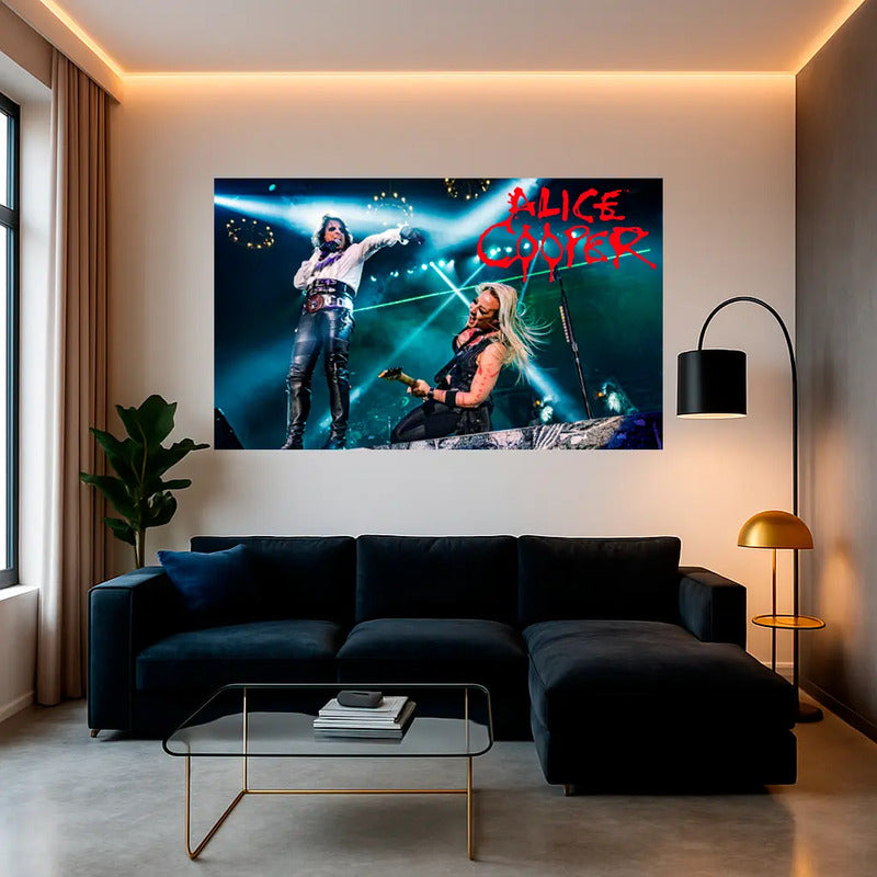Adesivo Alice Cooper  O Rock Na Veia Na Sua Parede