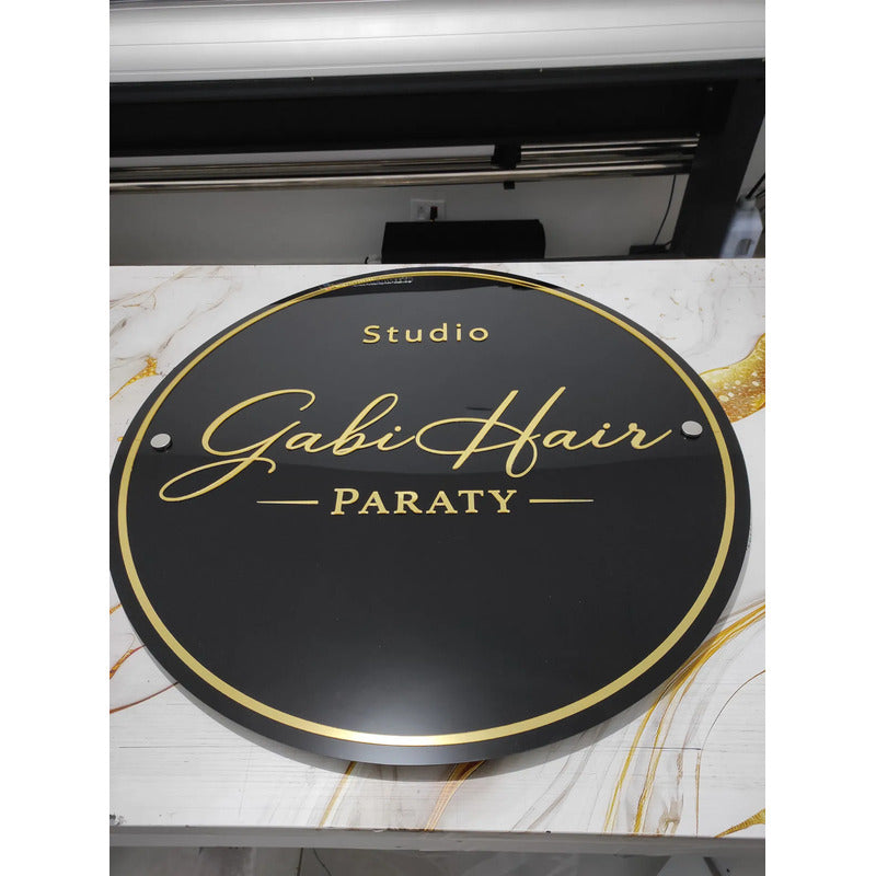 Painel De Acrílico Letreiro Logo Personalizada 50x50 Cm Painel De Acrílico Letreiro Logo Personalizada